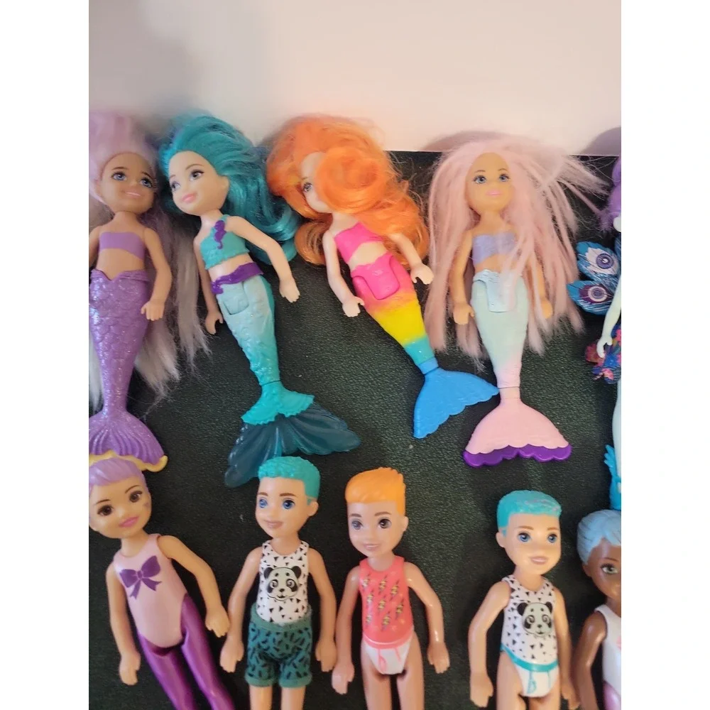 Mattel Barbie Dreamtopia Color Reveal Chelsea Darin boy  Kelly Mermaid lot